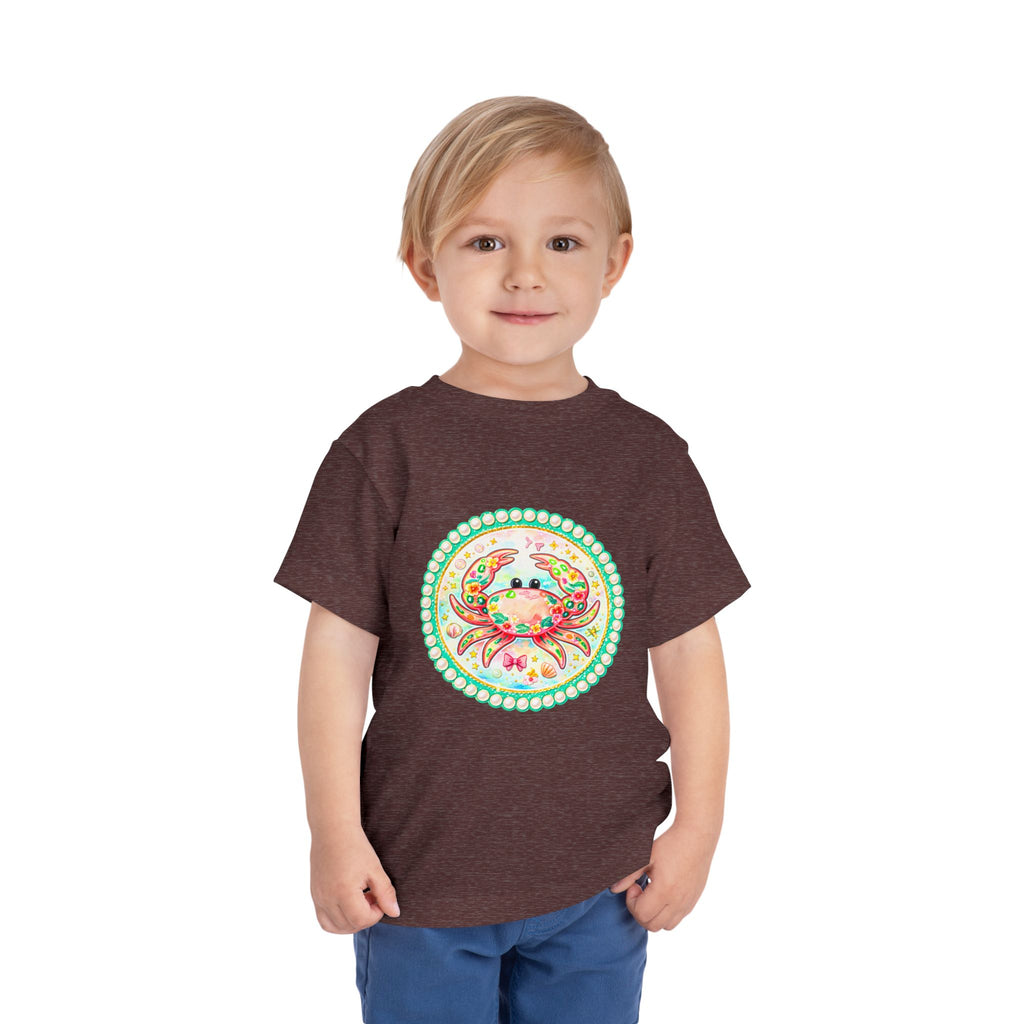 Toddler Tee — Colorful Watercolor Crab Kids Shirt