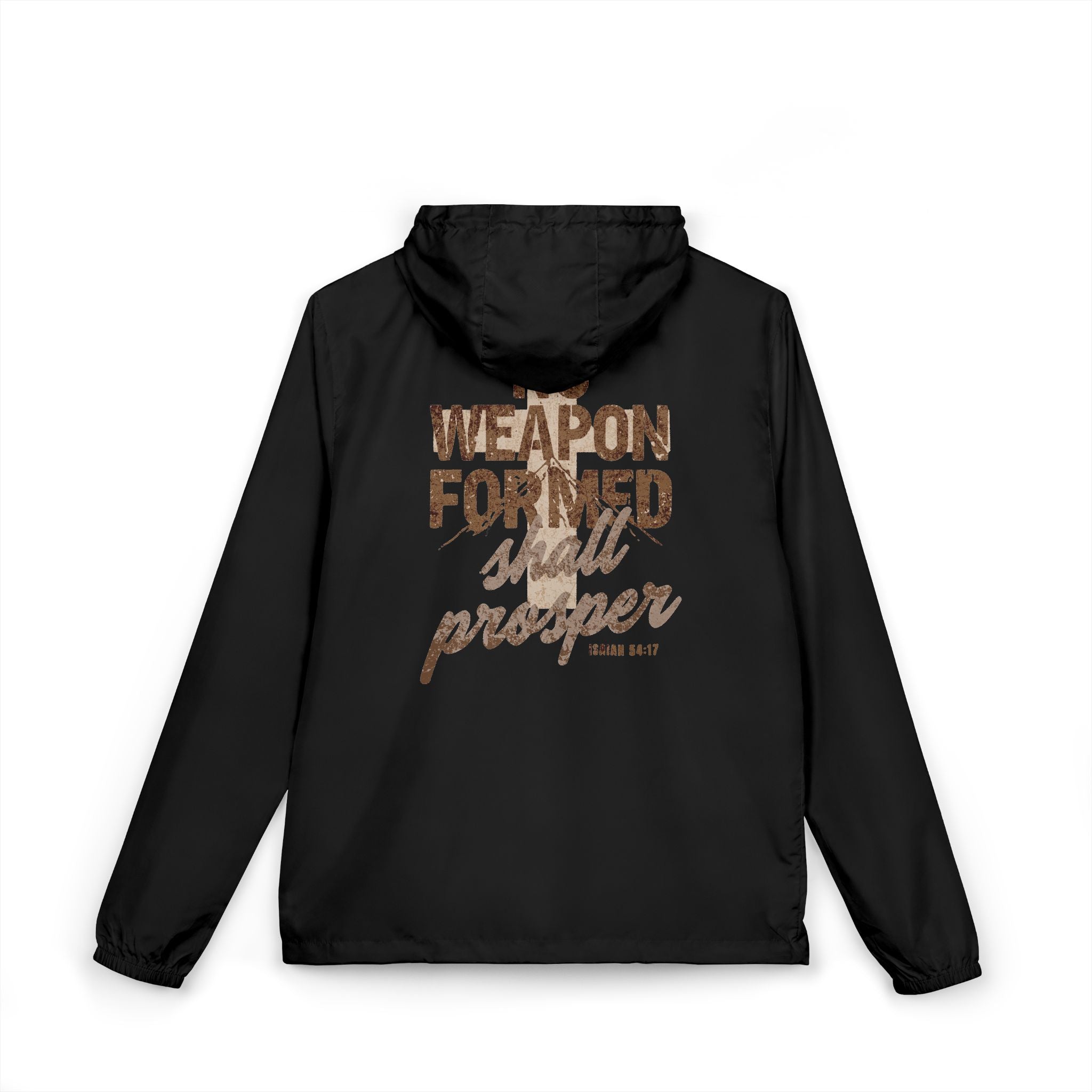Windbreaker Jacket  "Weapon Formed Shall Prosper"