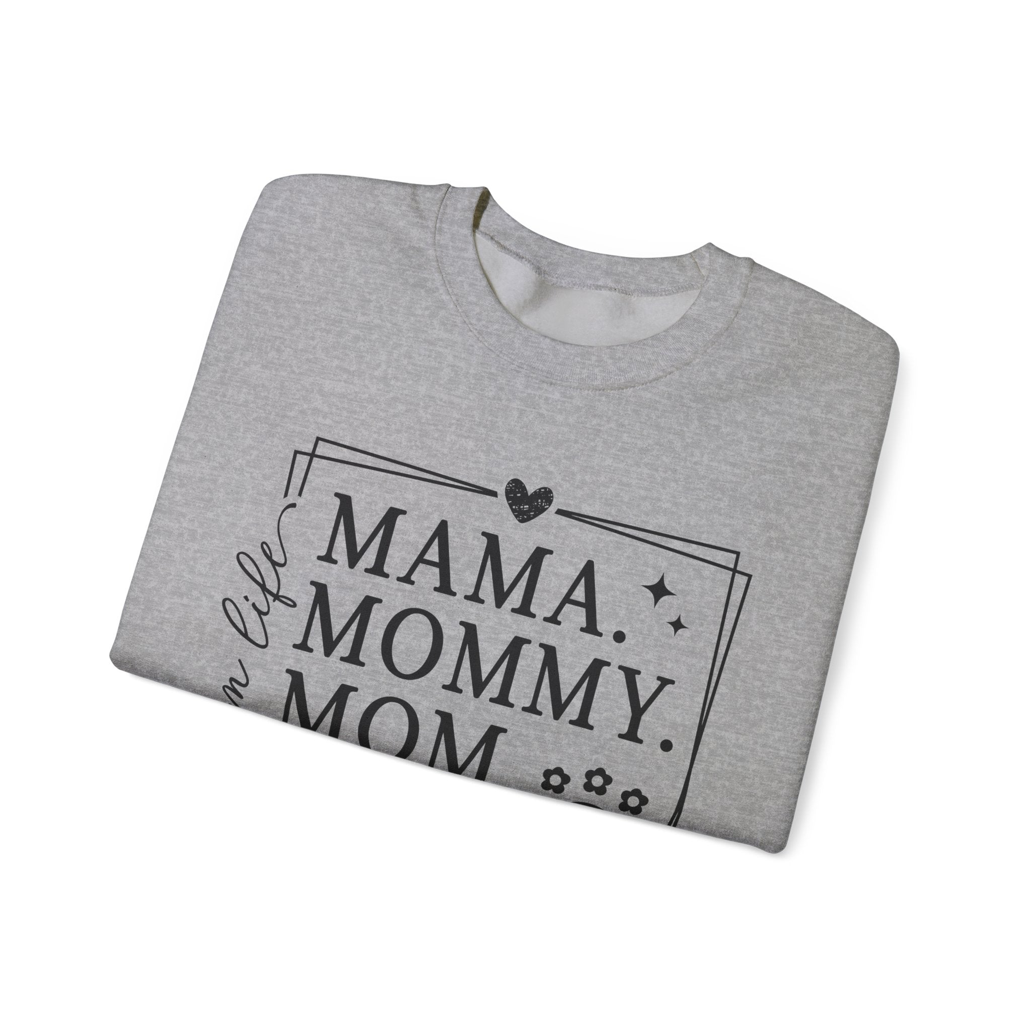 Mama. Mommy. Mom. Bruh. Crewneck Sweatshirt