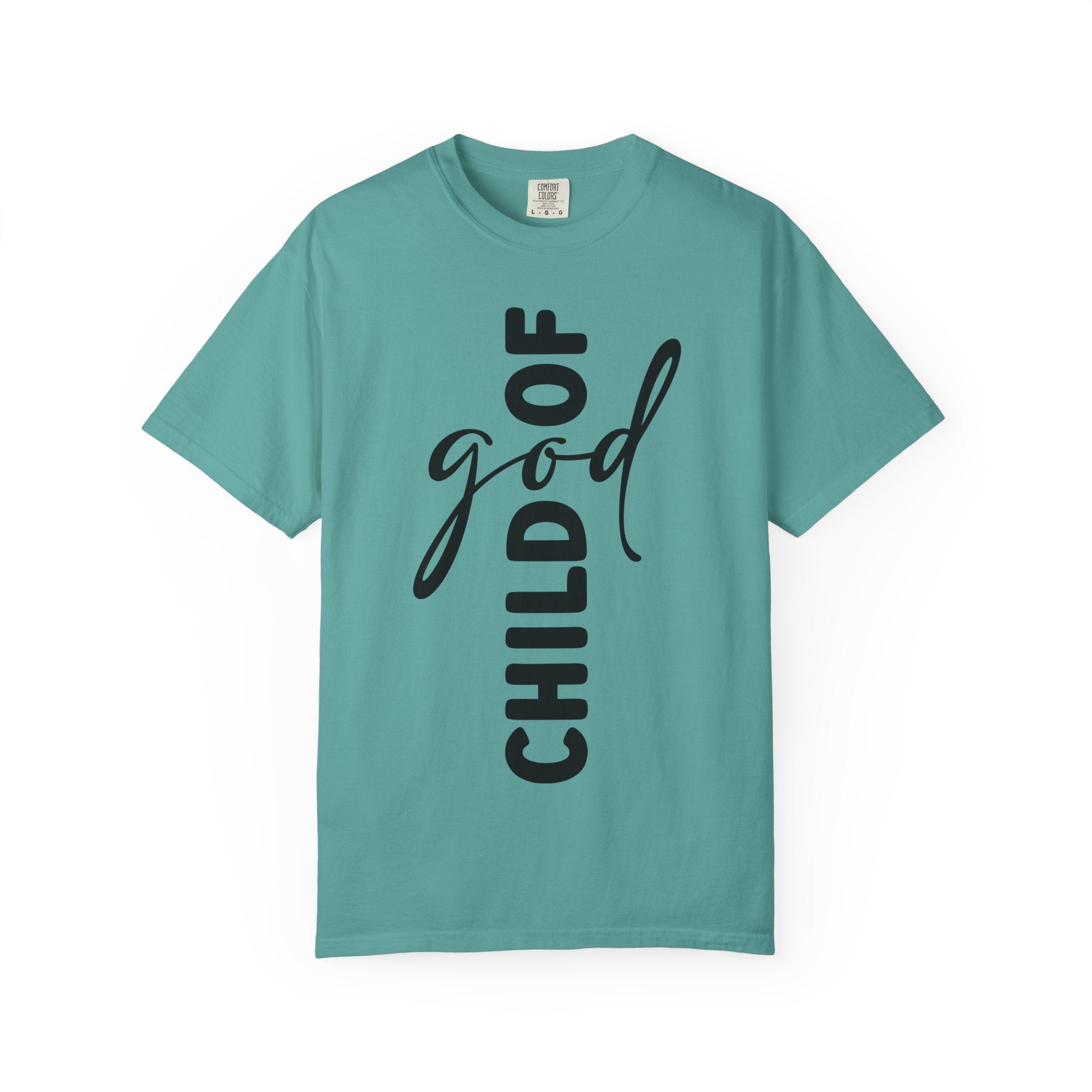 Child of God T-Shirt — Vertical Script Faith Tee