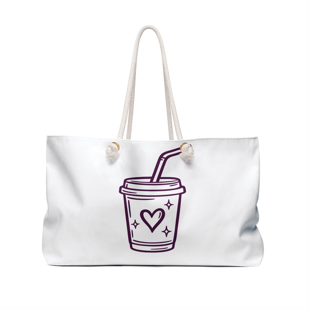 Weekender Bag — “Pour Into Yourself” Inspirational Weekend Tote