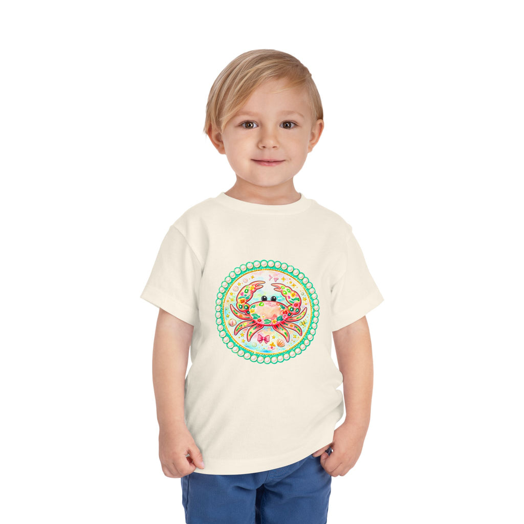 Toddler Tee — Colorful Watercolor Crab Kids Shirt