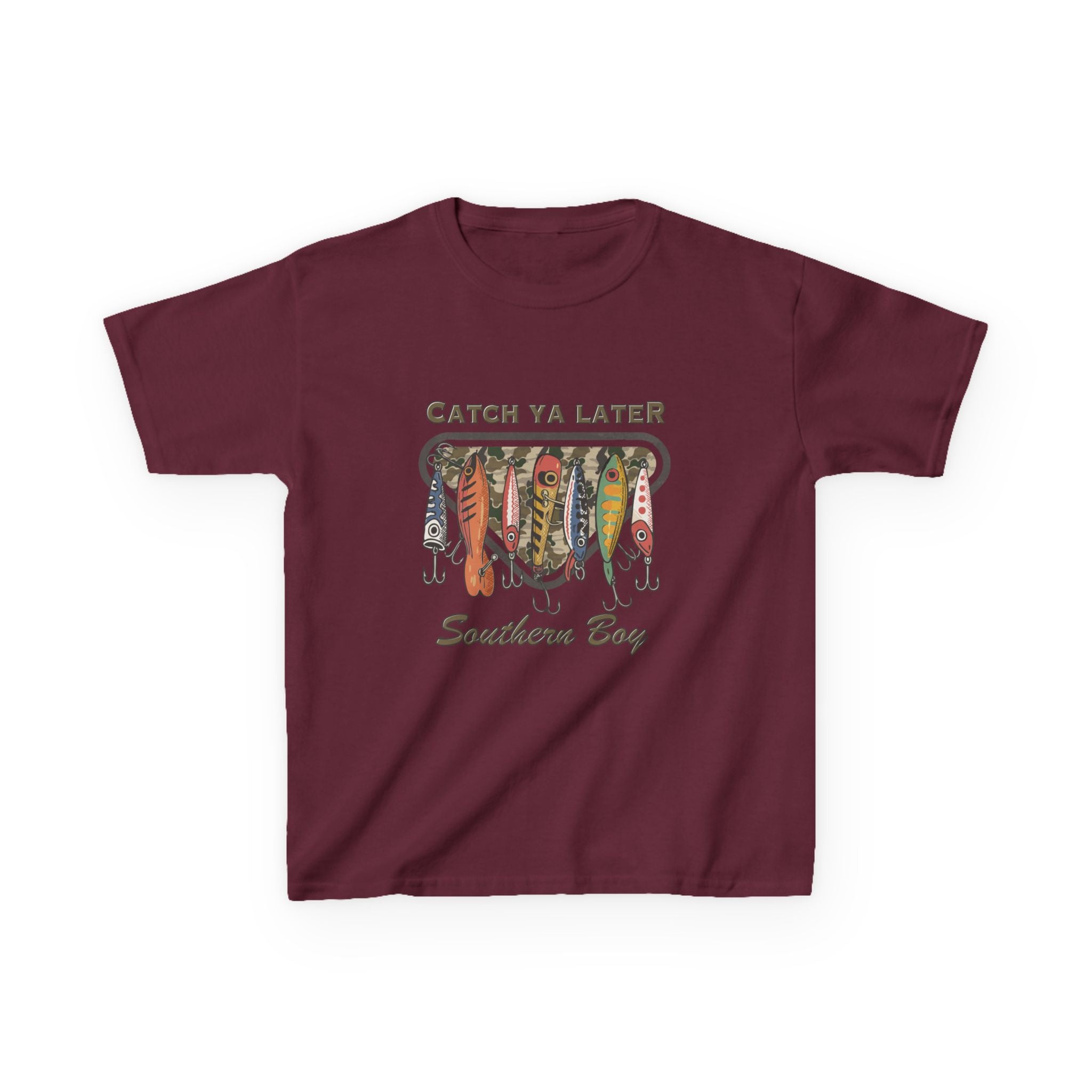 Kids Catch Ya Later Southern Boy" Lure Graphic Tee