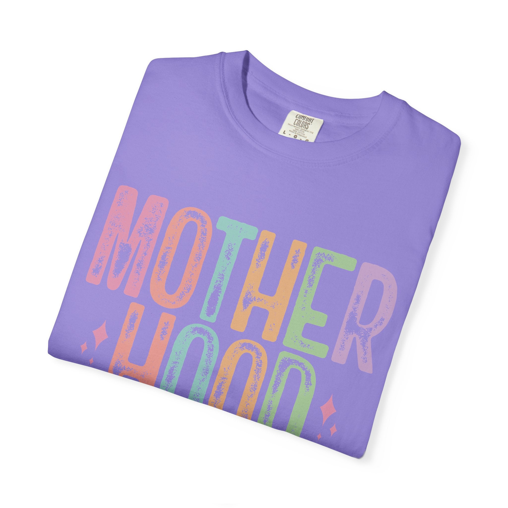 Motherhood Graphic Tee — “Mother Hood: Some days I rock it…”