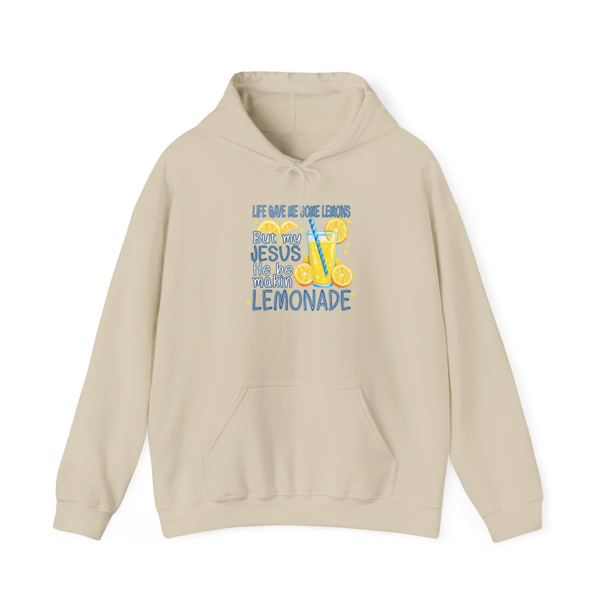 Christian Lemonade Hoodie – "Life Gave Me Lemons, Jesus Made Lemonade" Cozy Faith Sweatshirt