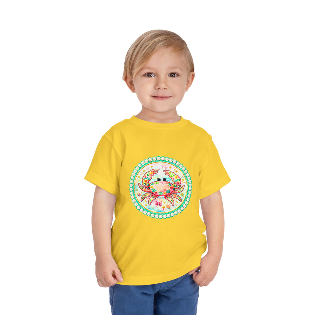 Toddler Tee — Colorful Watercolor Crab Kids Shirt