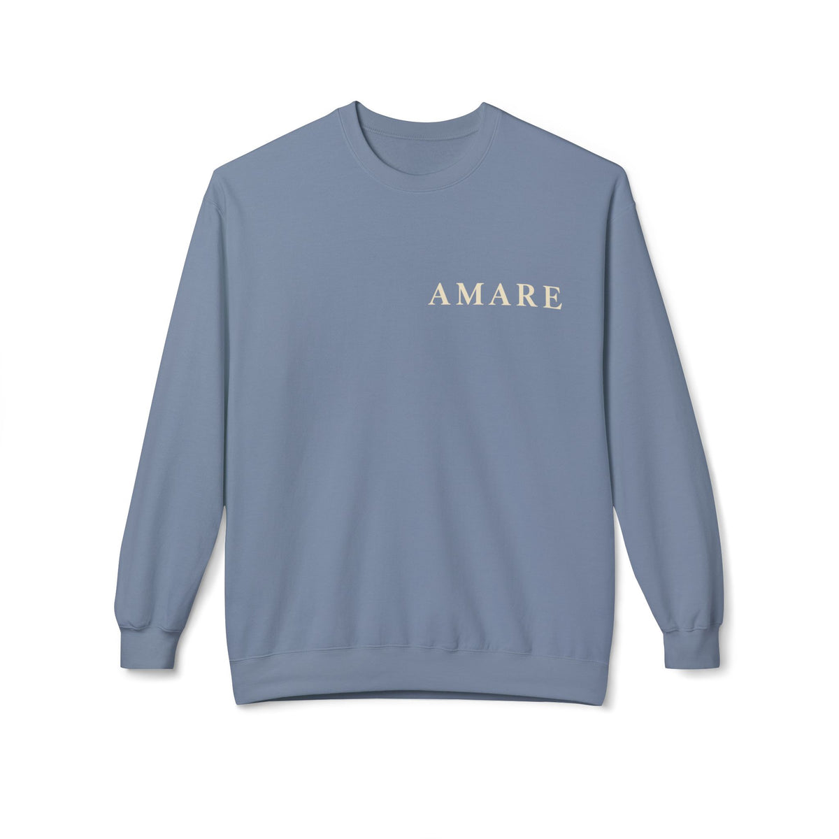 Amare 'Love Serve Grow' Crewneck Sweatshirt — Cozy Brown Inspirational Pullover