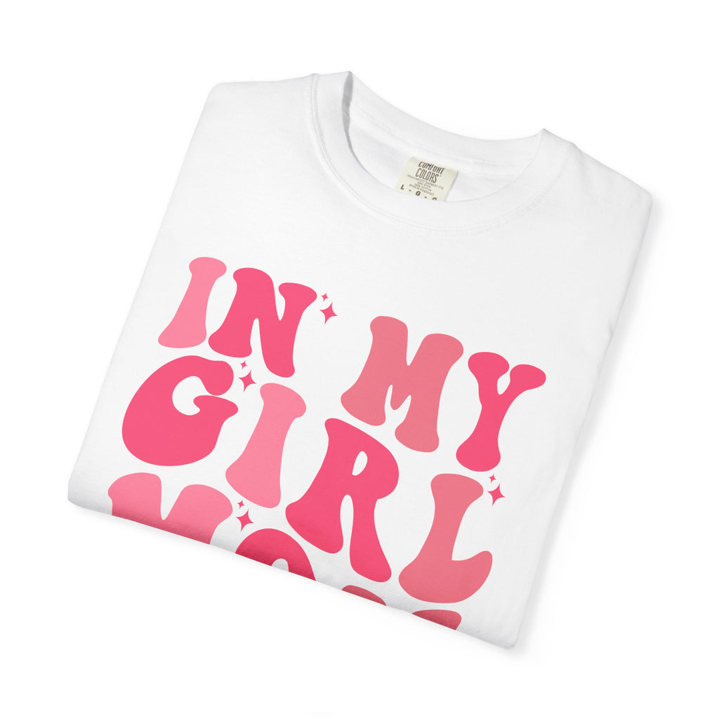 In My Girl Mom Era T-Shirt — Retro Pink Script Tee for Proud Moms