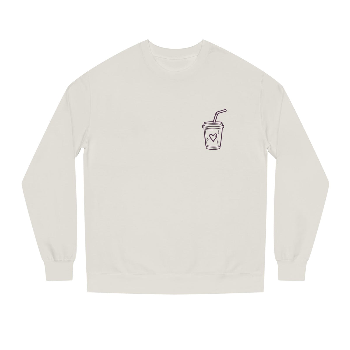 Pour Into Yourself Sweatshirt — Self-Care Crewneck with Heart Drink Graphic