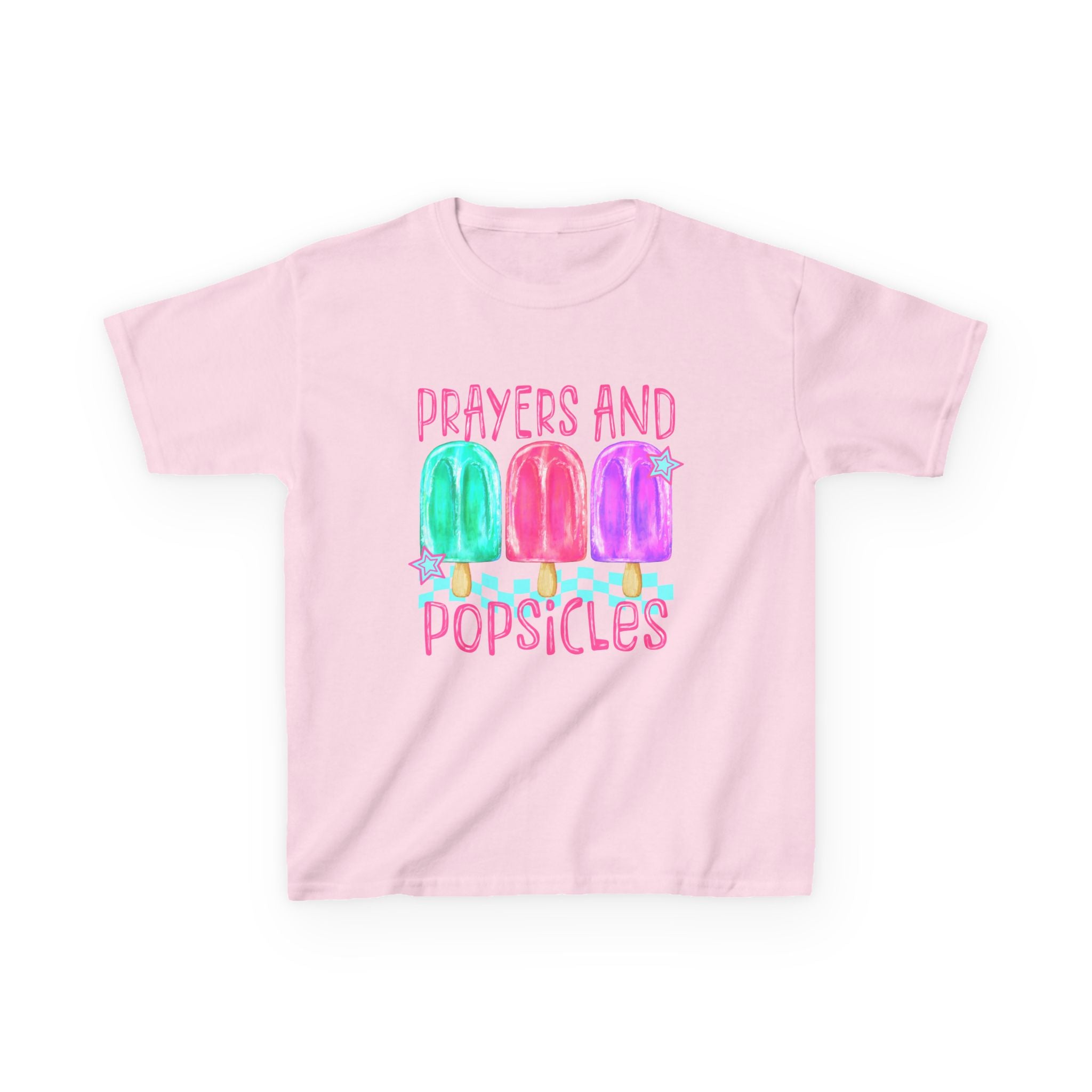 Kids Tee — "Prayers and Popsicles"