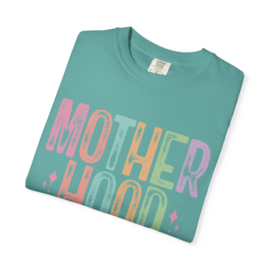 Motherhood Graphic Tee — “Mother Hood: Some days I rock it…”