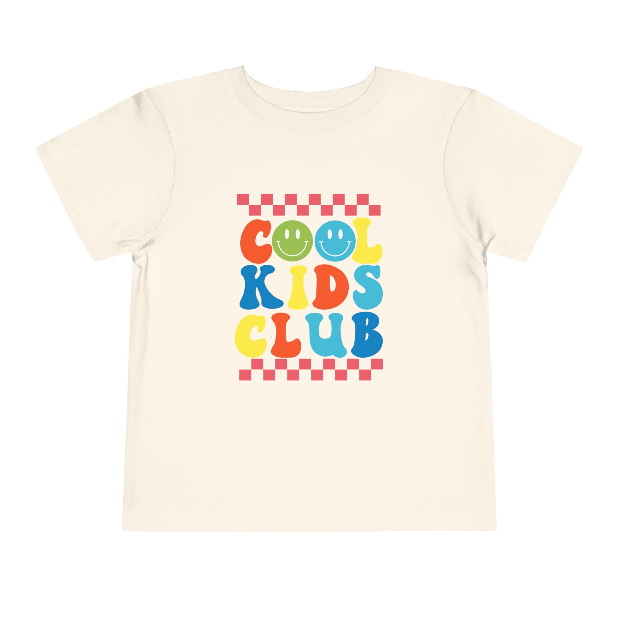 Cool Kids Club Toddler Tee — Colorful Retro Graphic Shirt