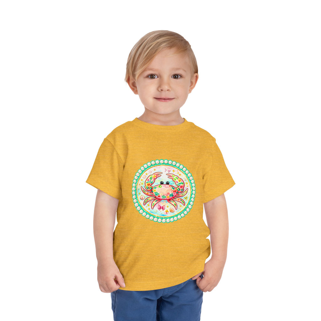 Toddler Tee — Colorful Watercolor Crab Kids Shirt