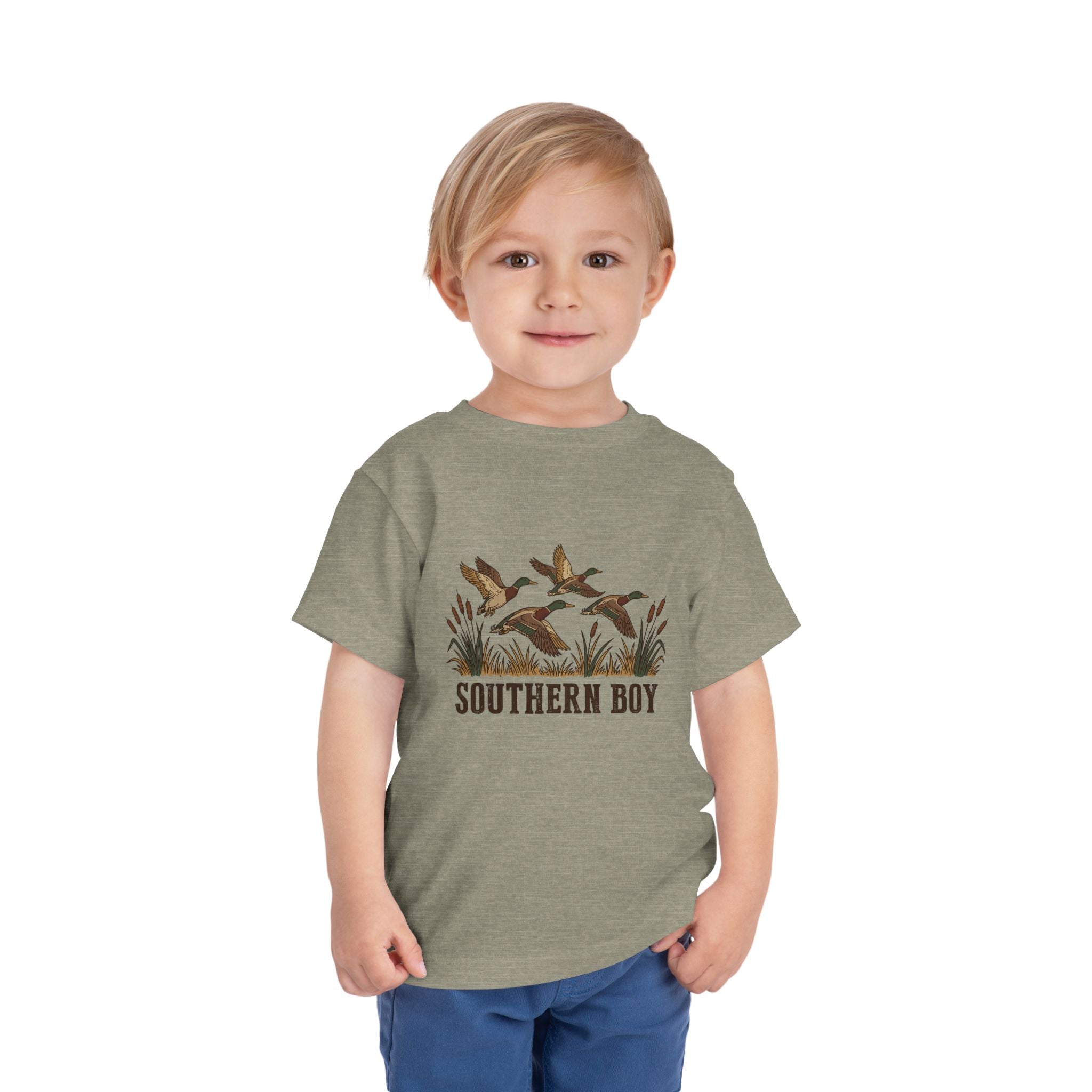 Toddler Tee — "Southern Boy" Duck Hunting Graphic