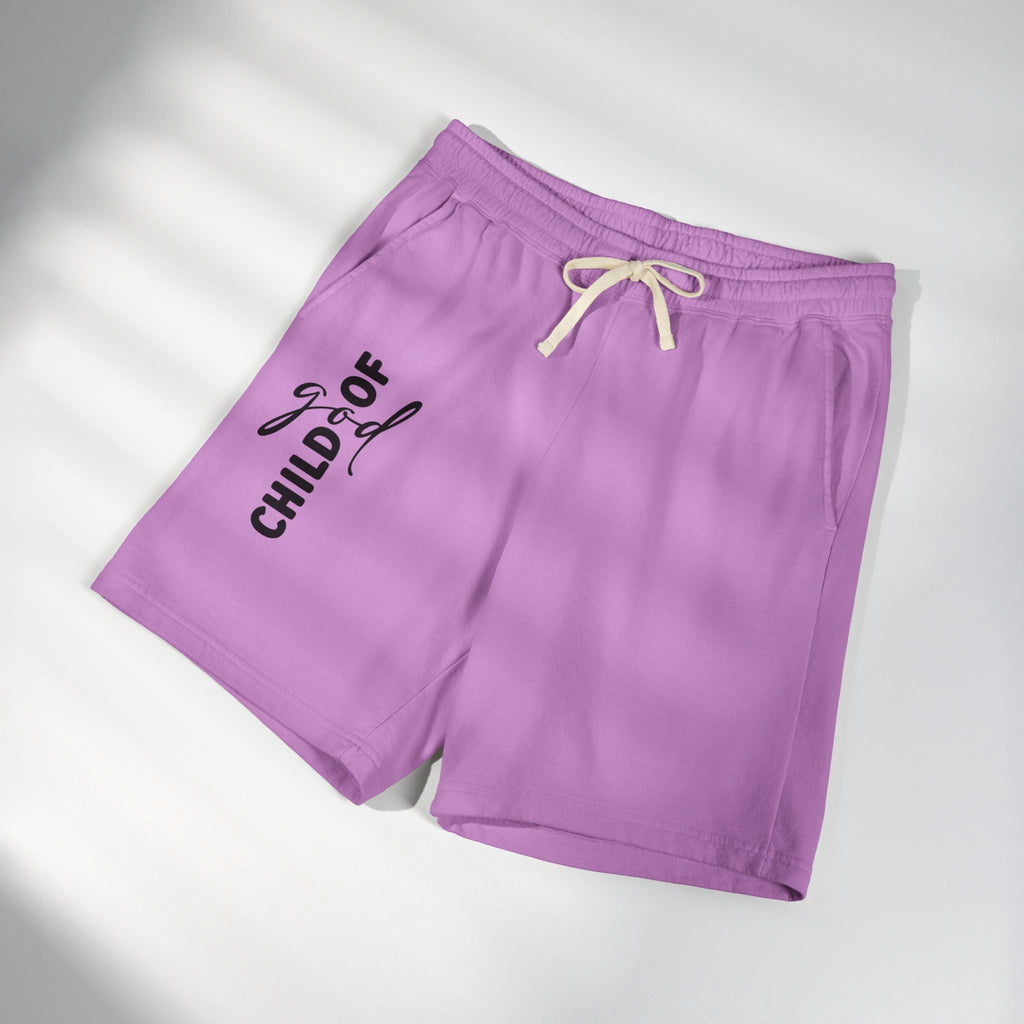 Faithful 'Child of God' Sweat Shorts  Lightweight Fleece Religious Lounge Wear