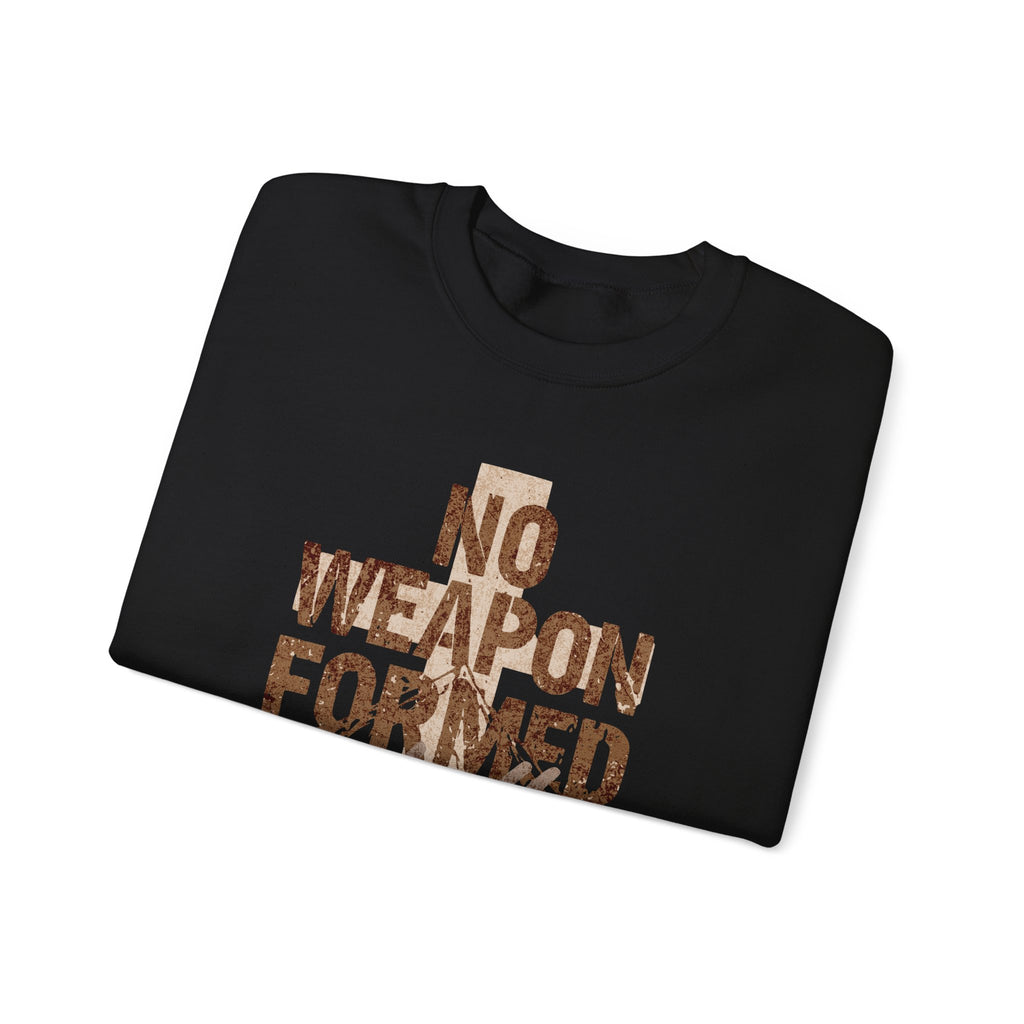 No Weapon Formed Shall Prosper Isaiah 54:17 Christian Crewneck