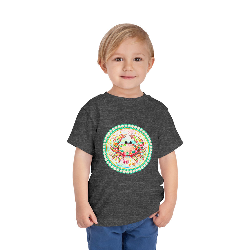 Toddler Tee — Colorful Watercolor Crab Kids Shirt