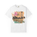 Daisy Field Graphic T-Shirt — 'Sprinkled With Calm' Floral Sunset Tee