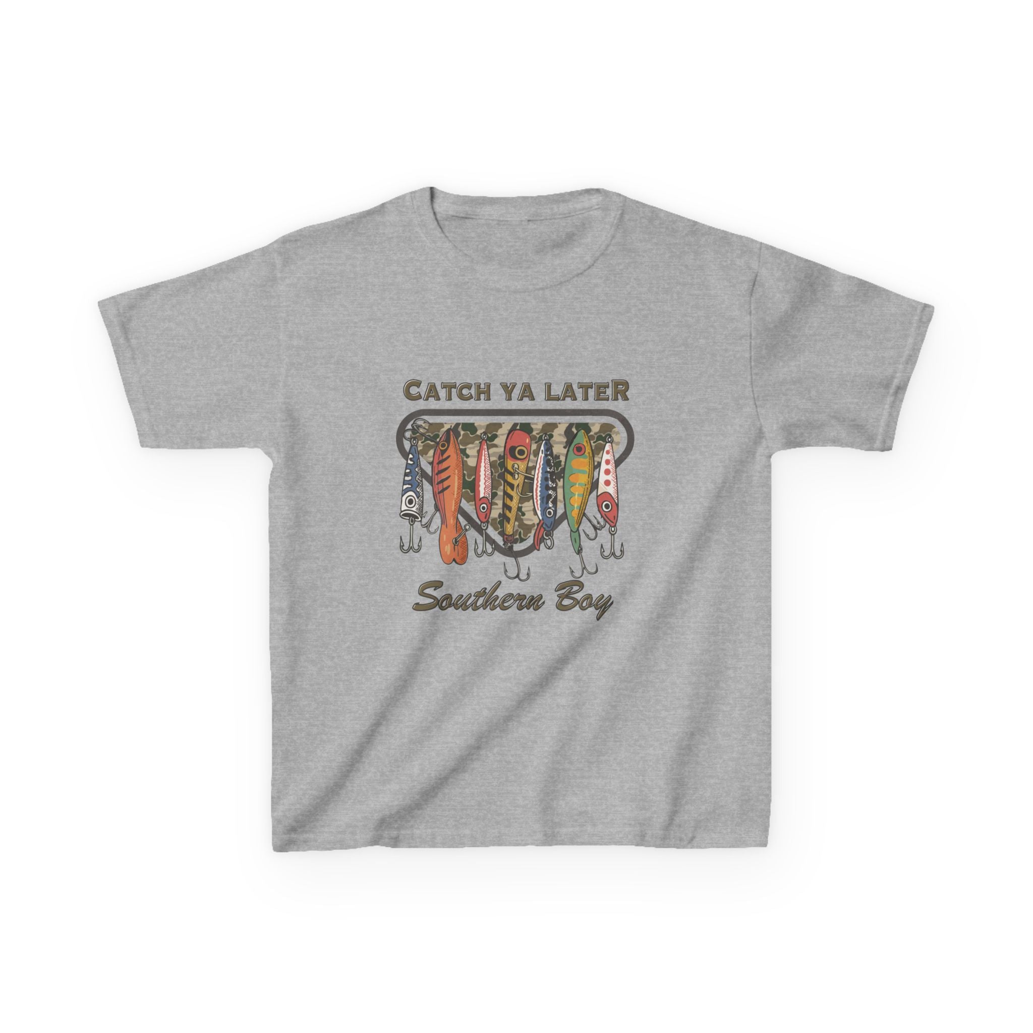 Kids Catch Ya Later Southern Boy" Lure Graphic Tee