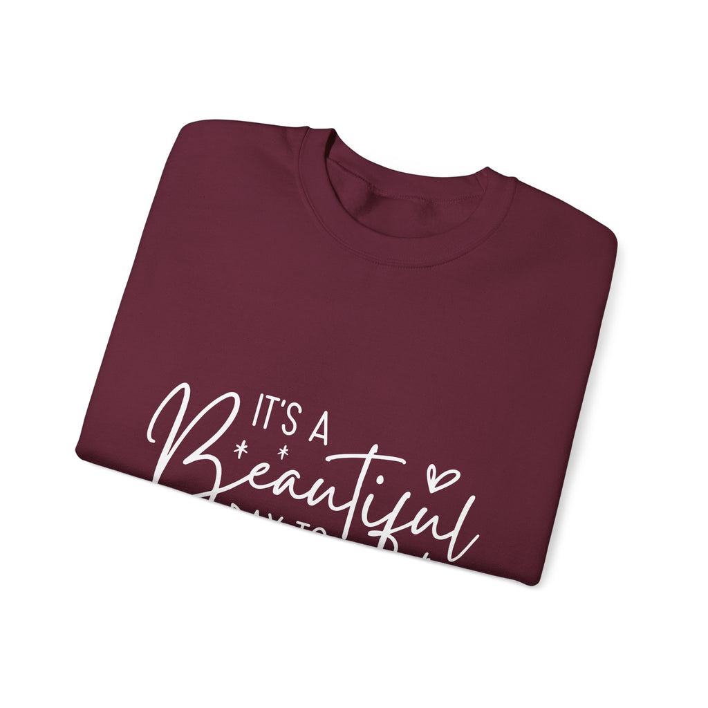 Sweatshirt — "It's a Beautiful Day to Leave Me Alone" Graphic Crewneck