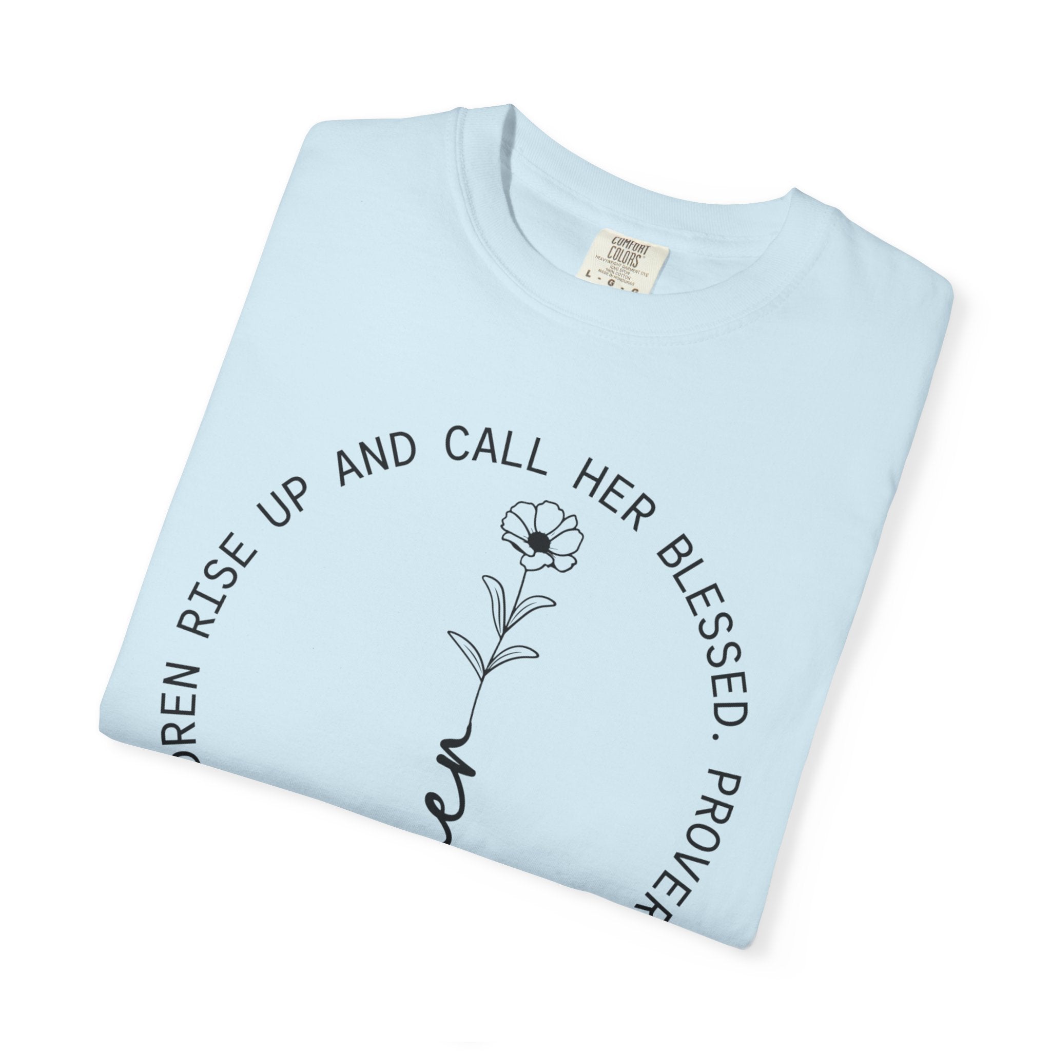 T‑Shirt — “Mother” Floral Scripture Tee (Proverbs 31:28)