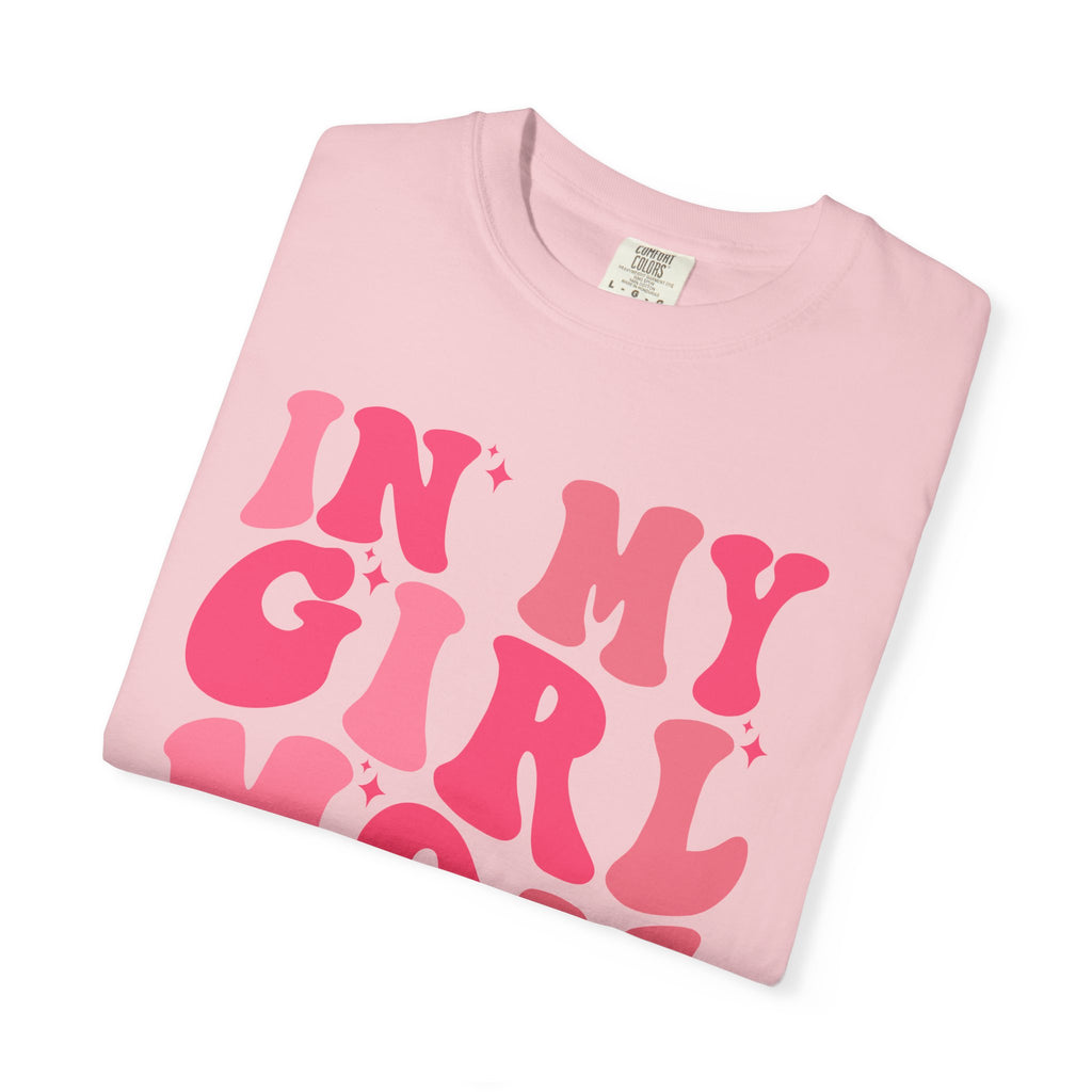 In My Girl Mom Era T-Shirt — Retro Pink Script Tee for Proud Moms