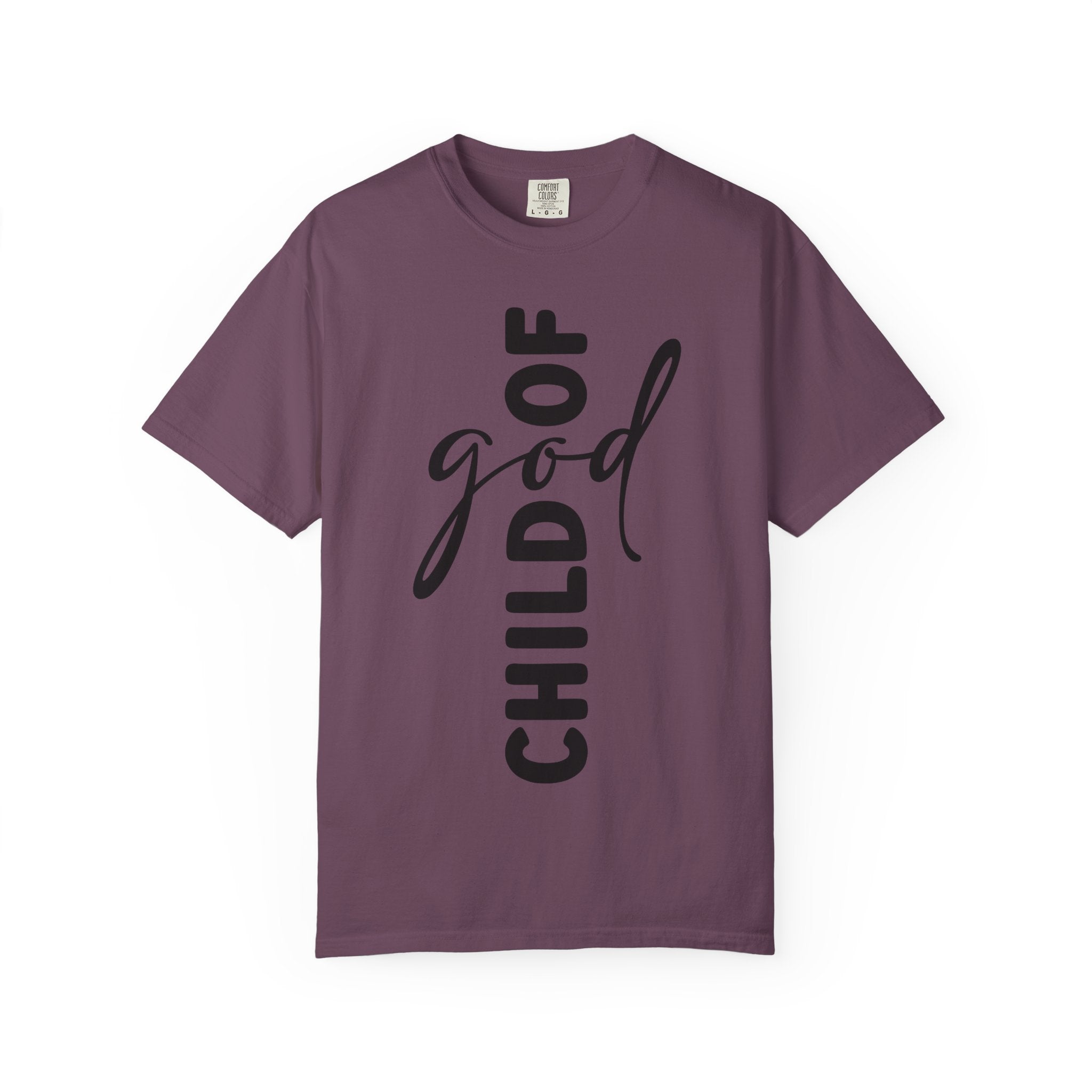 Child of God T-Shirt — Vertical Script Faith Tee