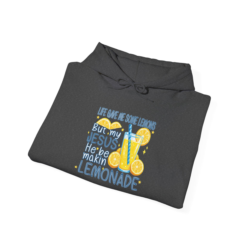 Christian Lemonade Hoodie – "Life Gave Me Lemons, Jesus Made Lemonade" Cozy Faith Sweatshirt