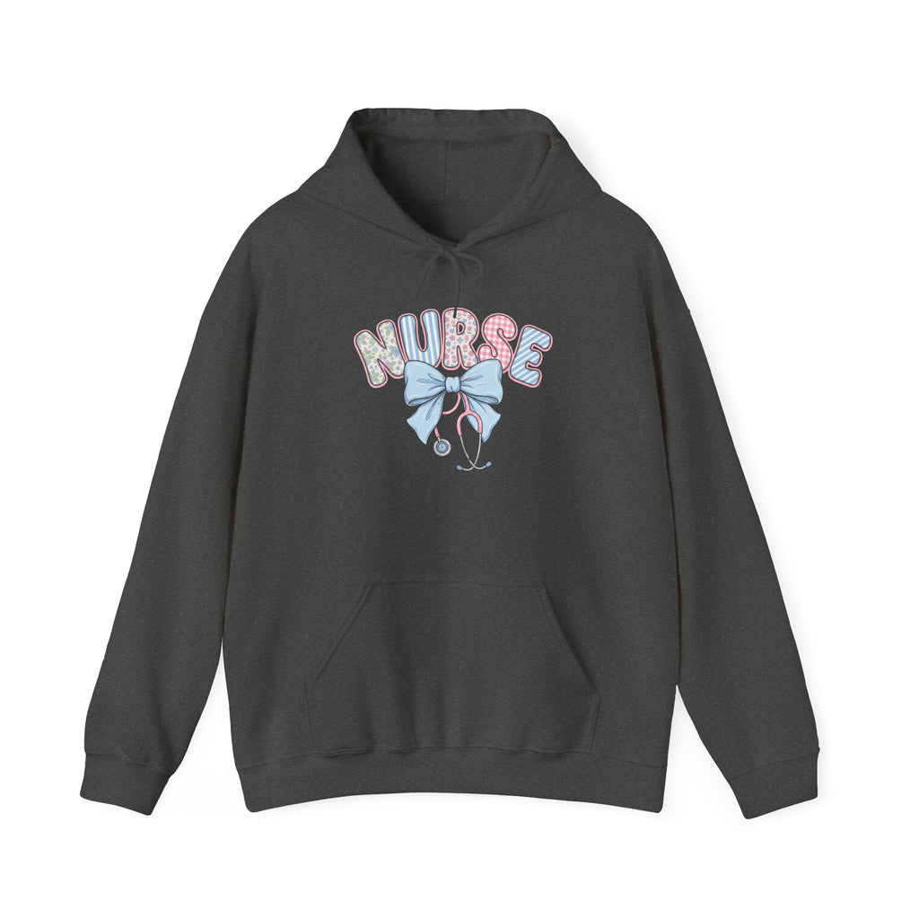 Nurse Bow Hoodie Pastel Stethoscope Nursing