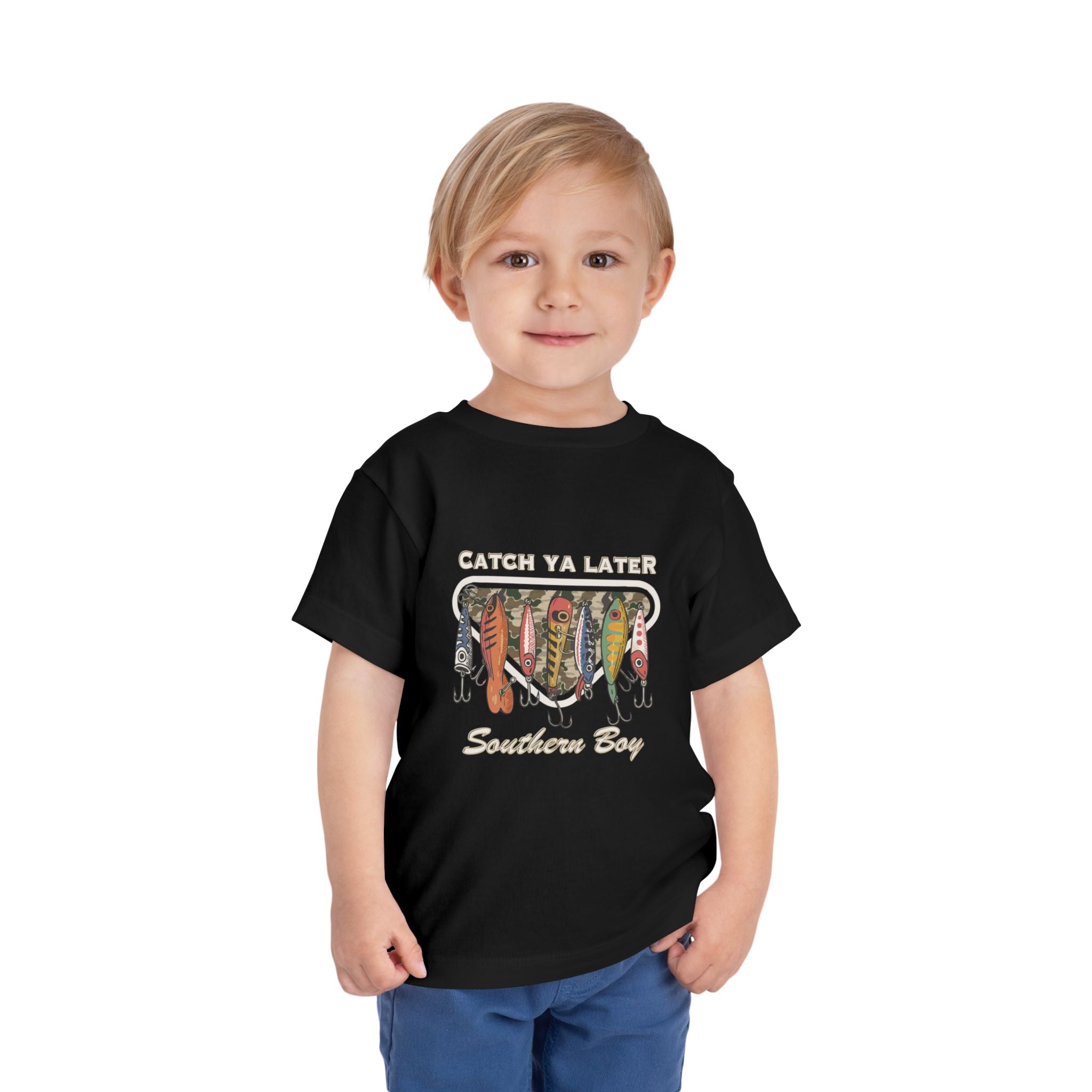Toddler Fishing Tee  "Catch Ya Later Southern Bay" Graphic