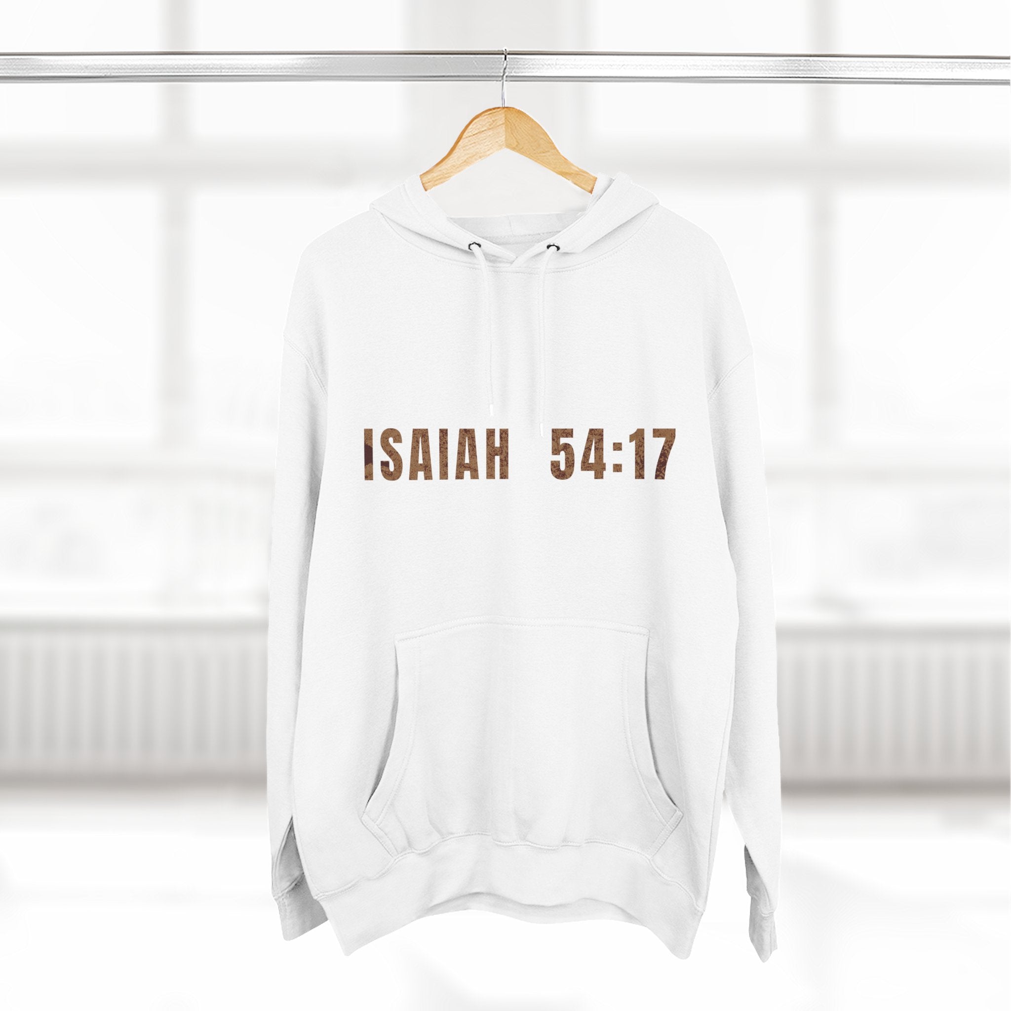 Isaiah 54:17 Hoodie "No Weapon Formed Shall Prosper"