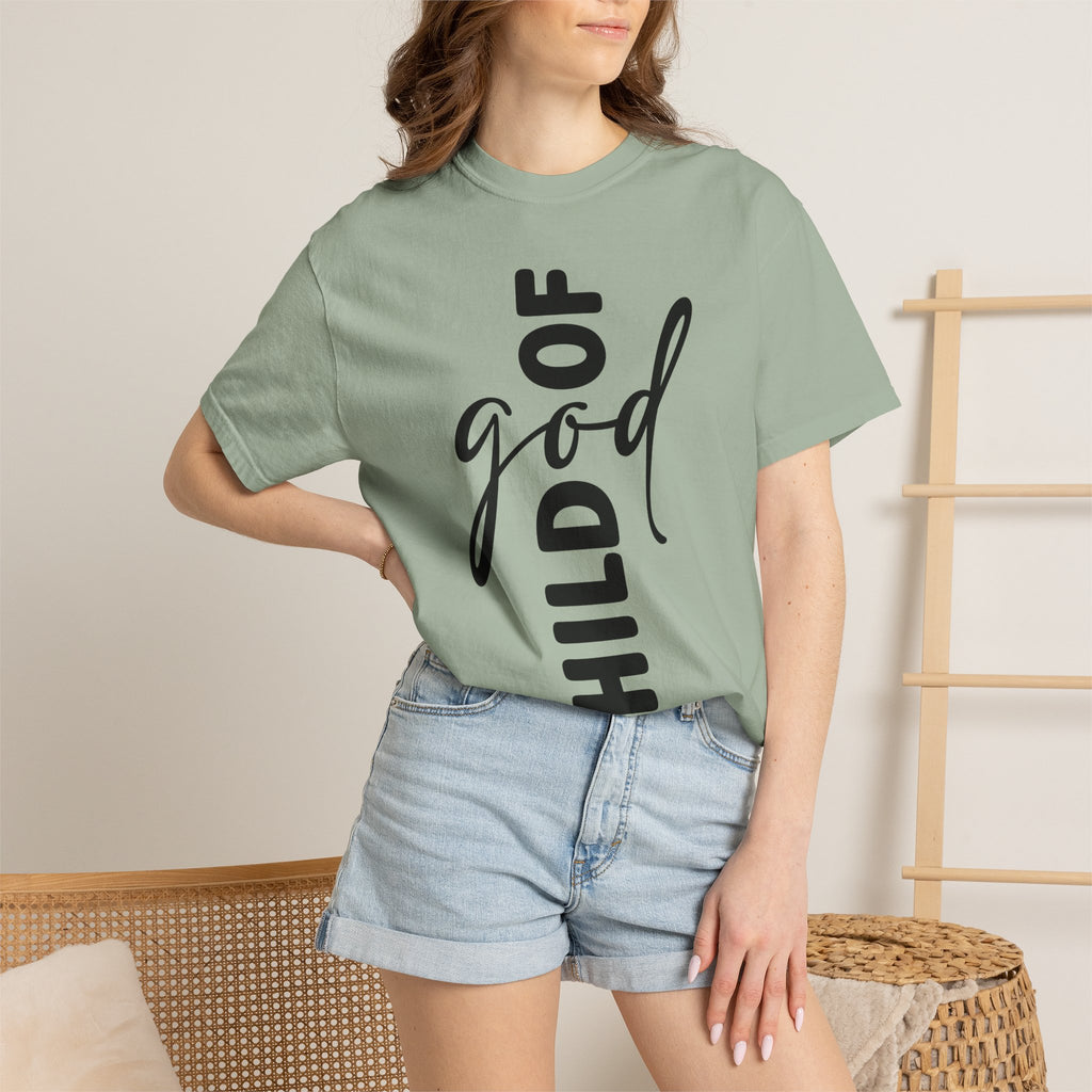 Child of God T-Shirt — Vertical Script Faith Tee