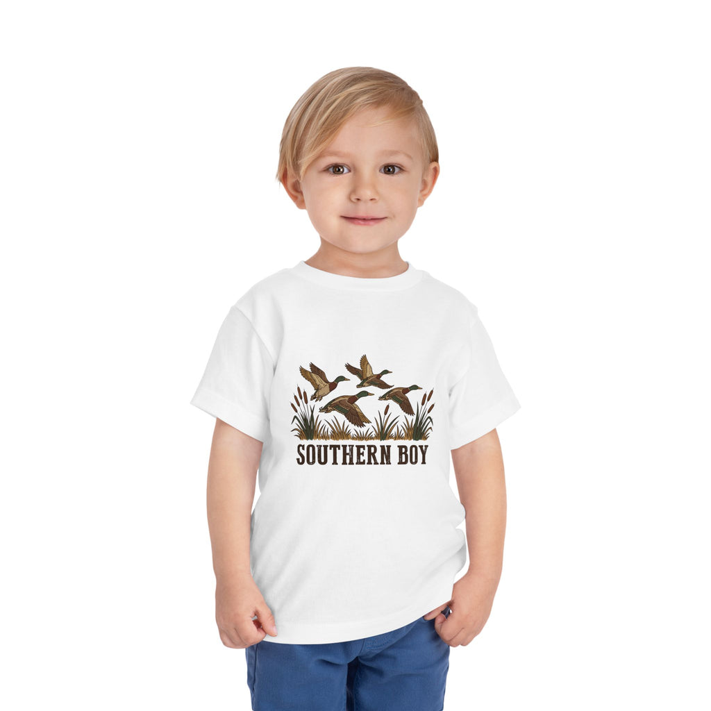 Toddler Tee — "Southern Boy" Duck Hunting Graphic