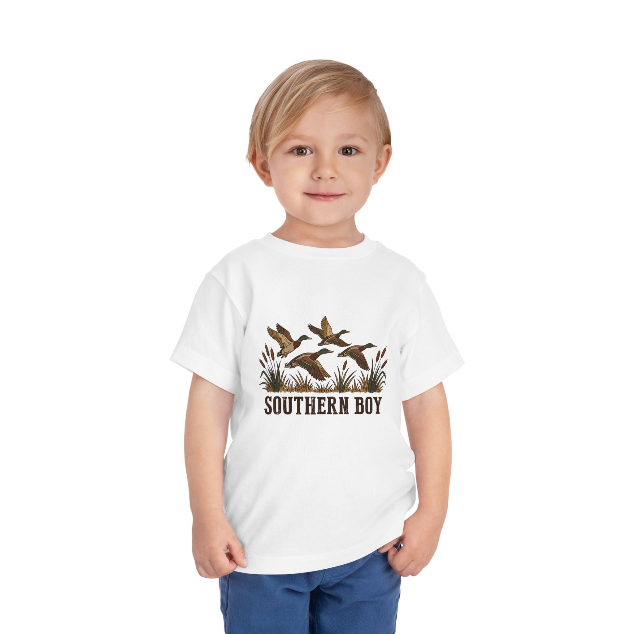 Toddler Tee — "Southern Boy" Duck Hunting Graphic