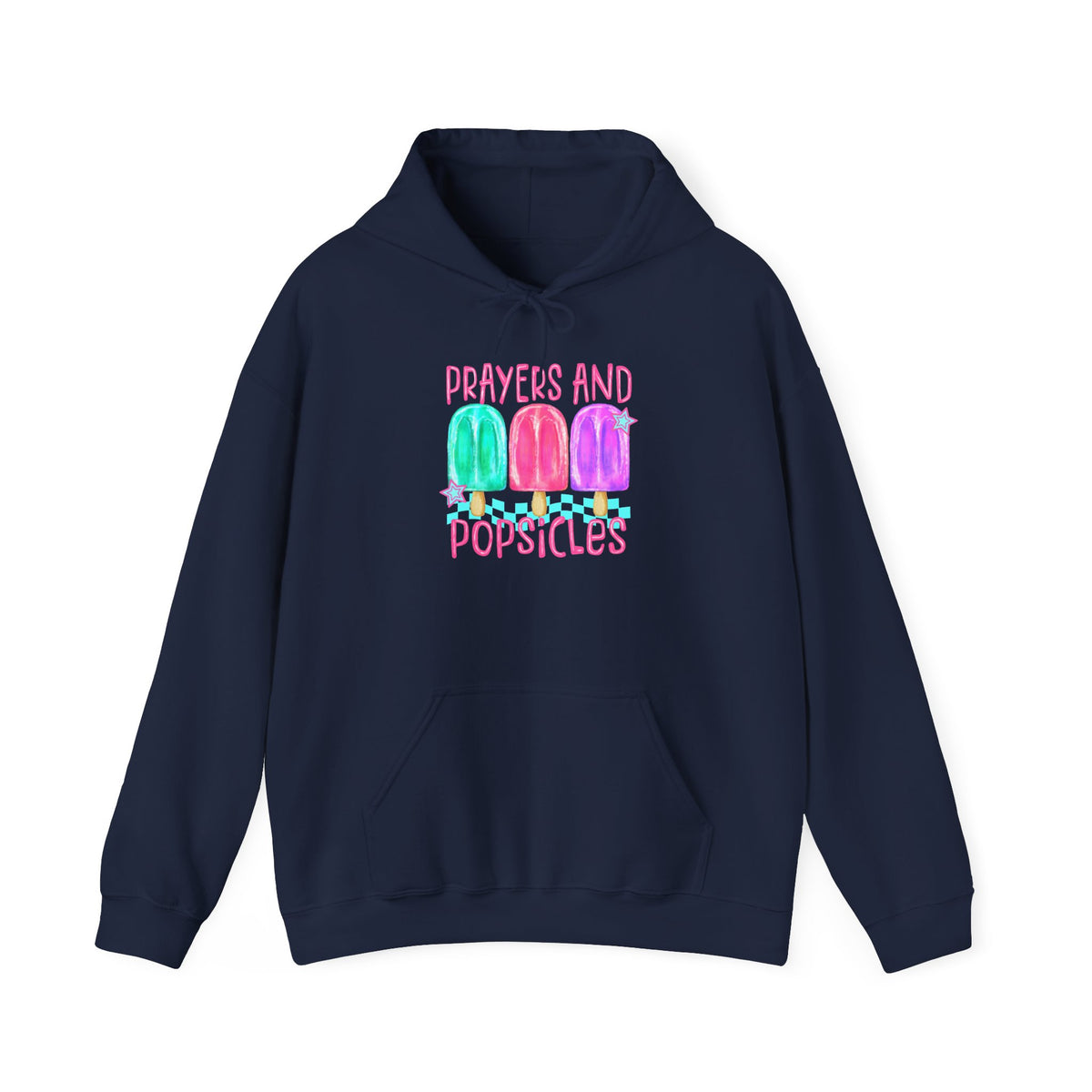 Prayer & Popsicles Hoodie — Cute Pastel Faith Graphic Sweatshirt