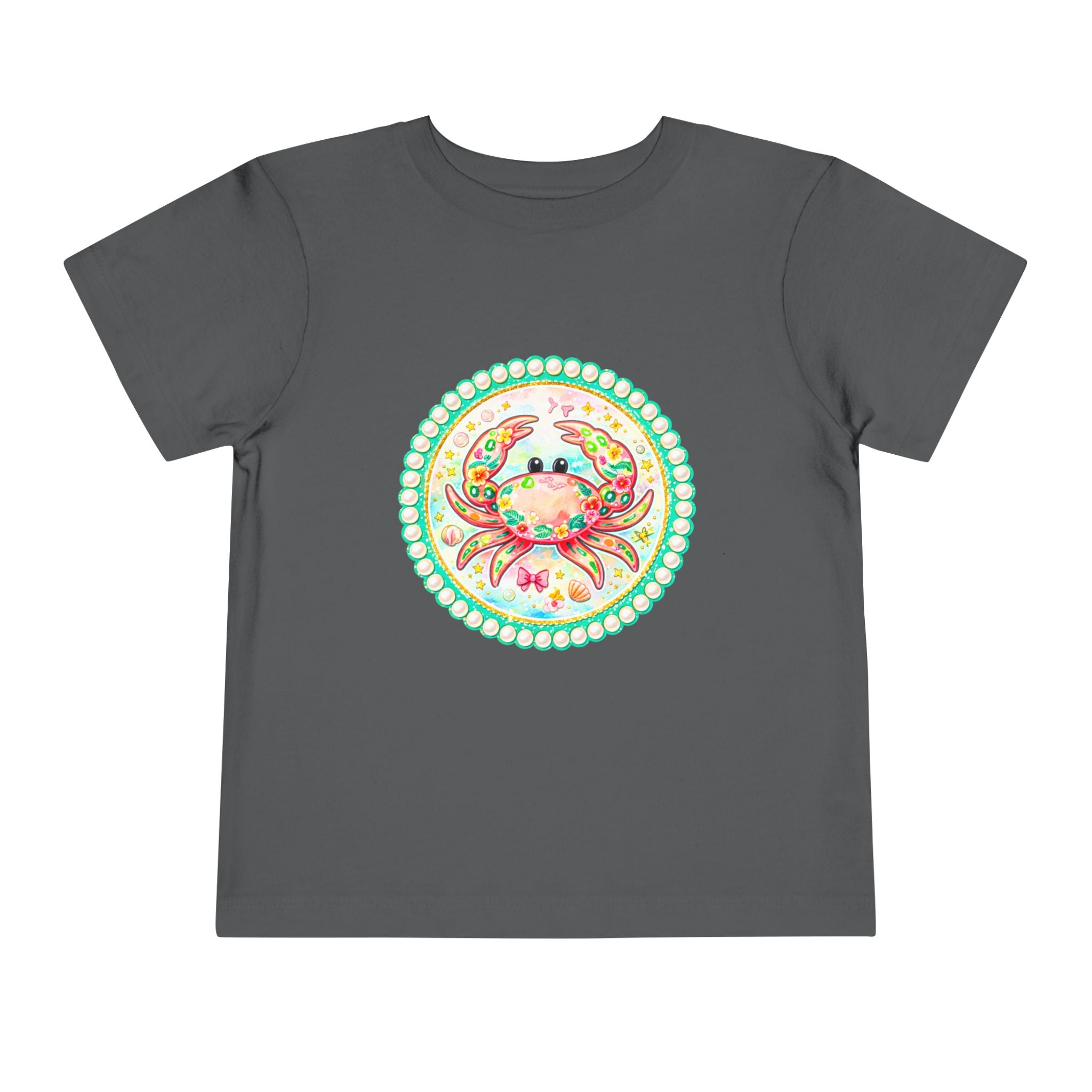 Toddler Tee — Colorful Watercolor Crab Kids Shirt