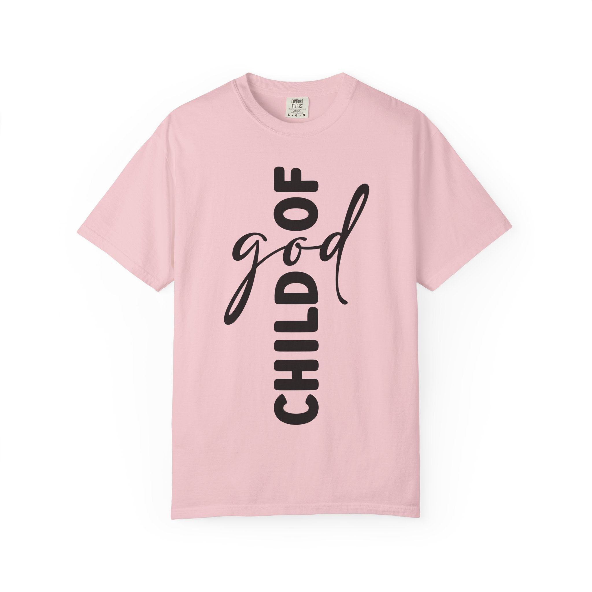 Child of God T-Shirt — Vertical Script Faith Tee