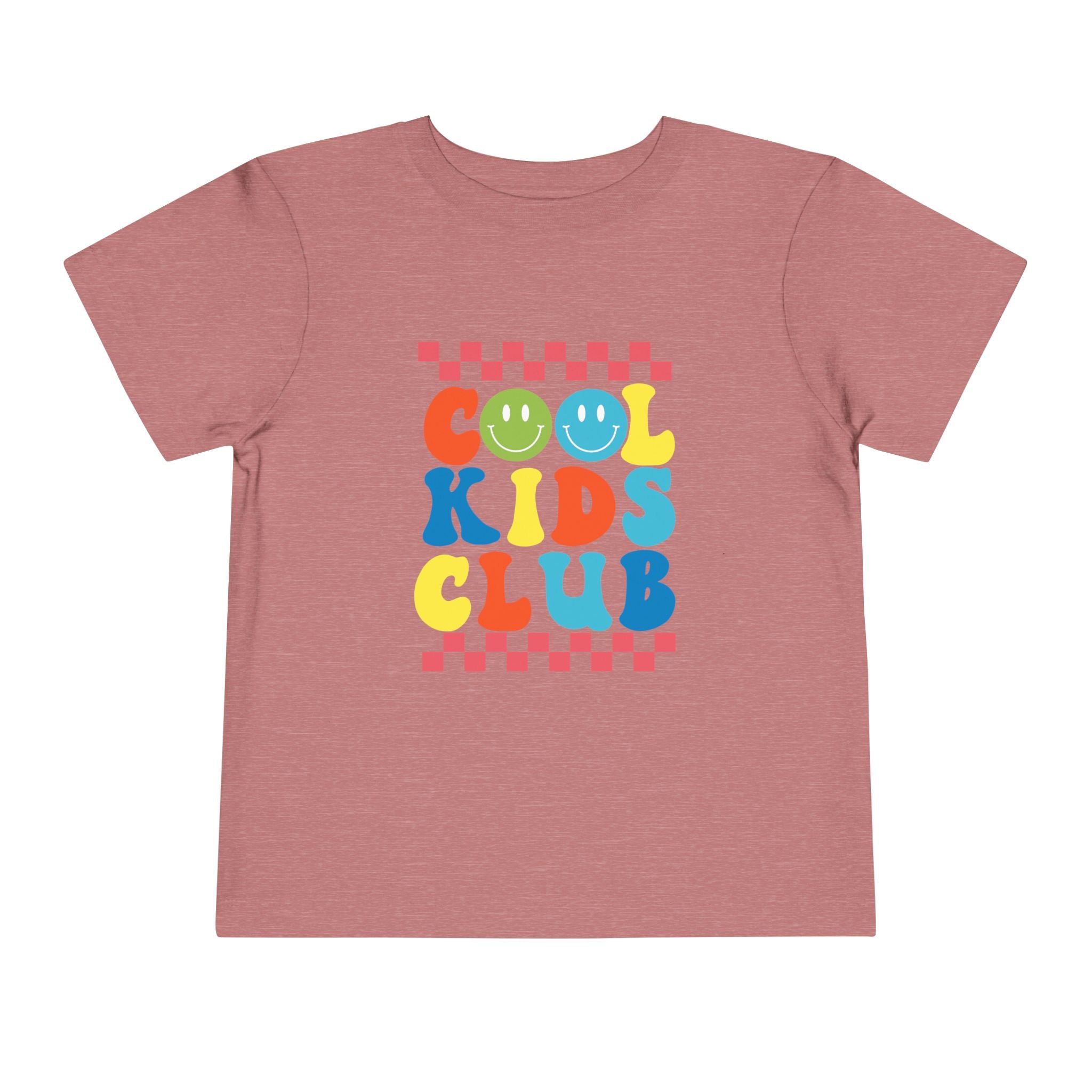 Cool Kids Club Toddler Tee — Colorful Retro Graphic Shirt
