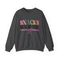 Sweatshirt — "Snacks Make Me Nicer" Cozy Graphic Crewneck