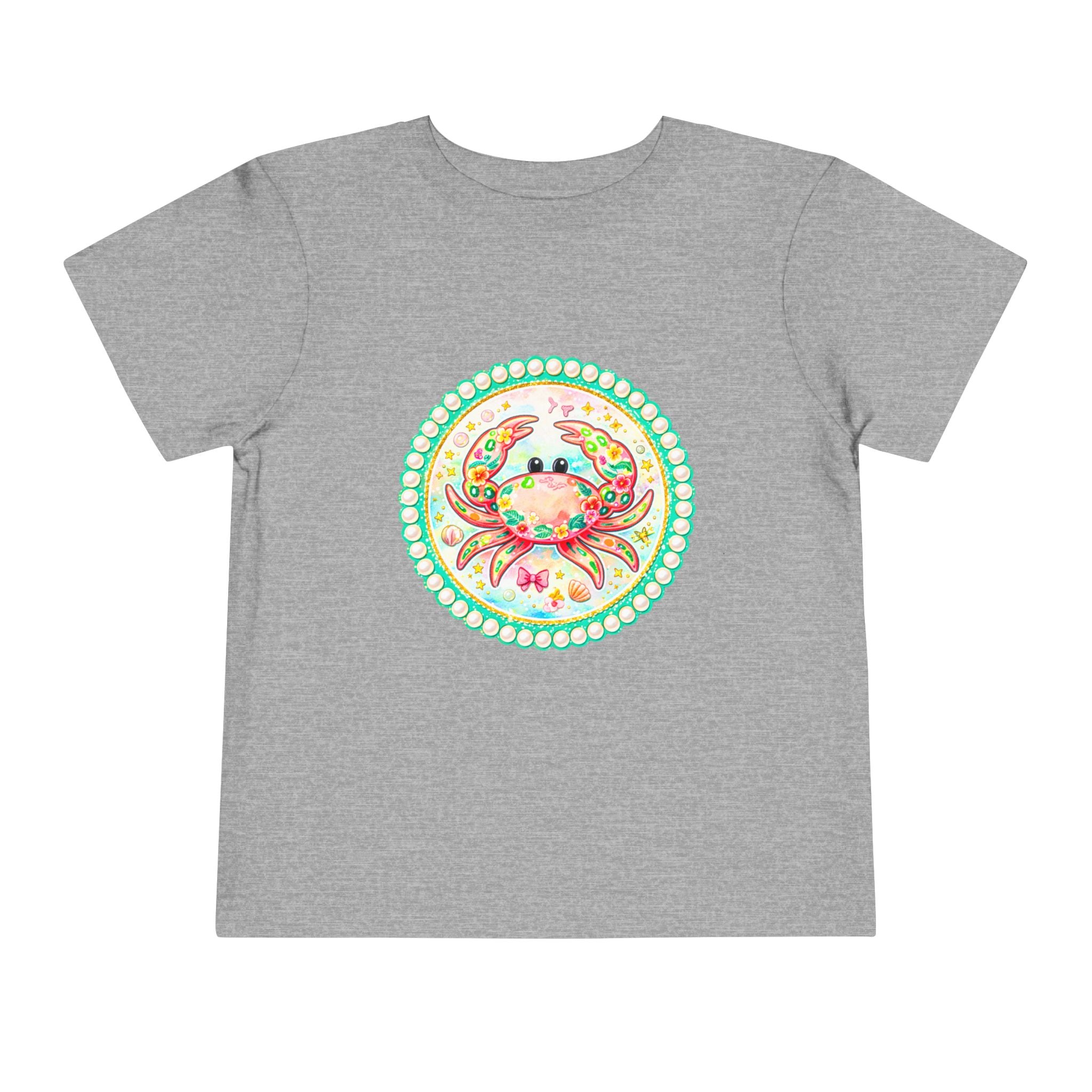Toddler Tee — Colorful Watercolor Crab Kids Shirt