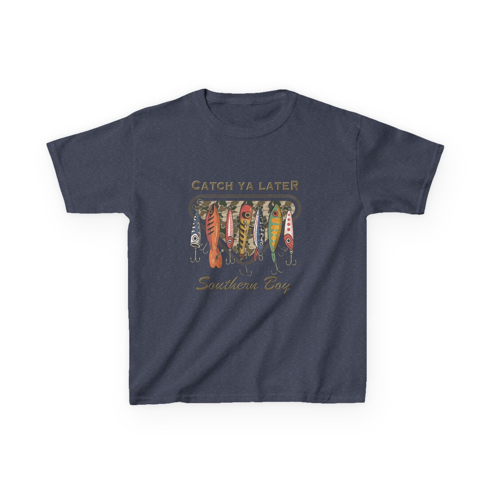 Kids Catch Ya Later Southern Boy" Lure Graphic Tee