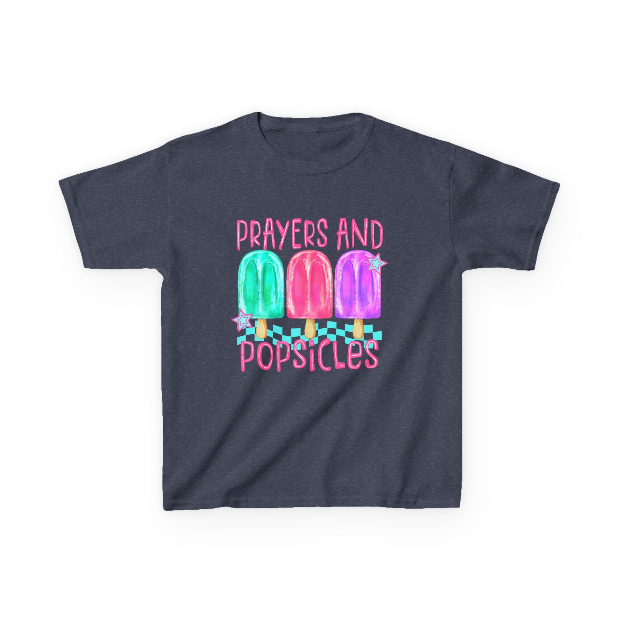 Kids Tee — "Prayers and Popsicles"