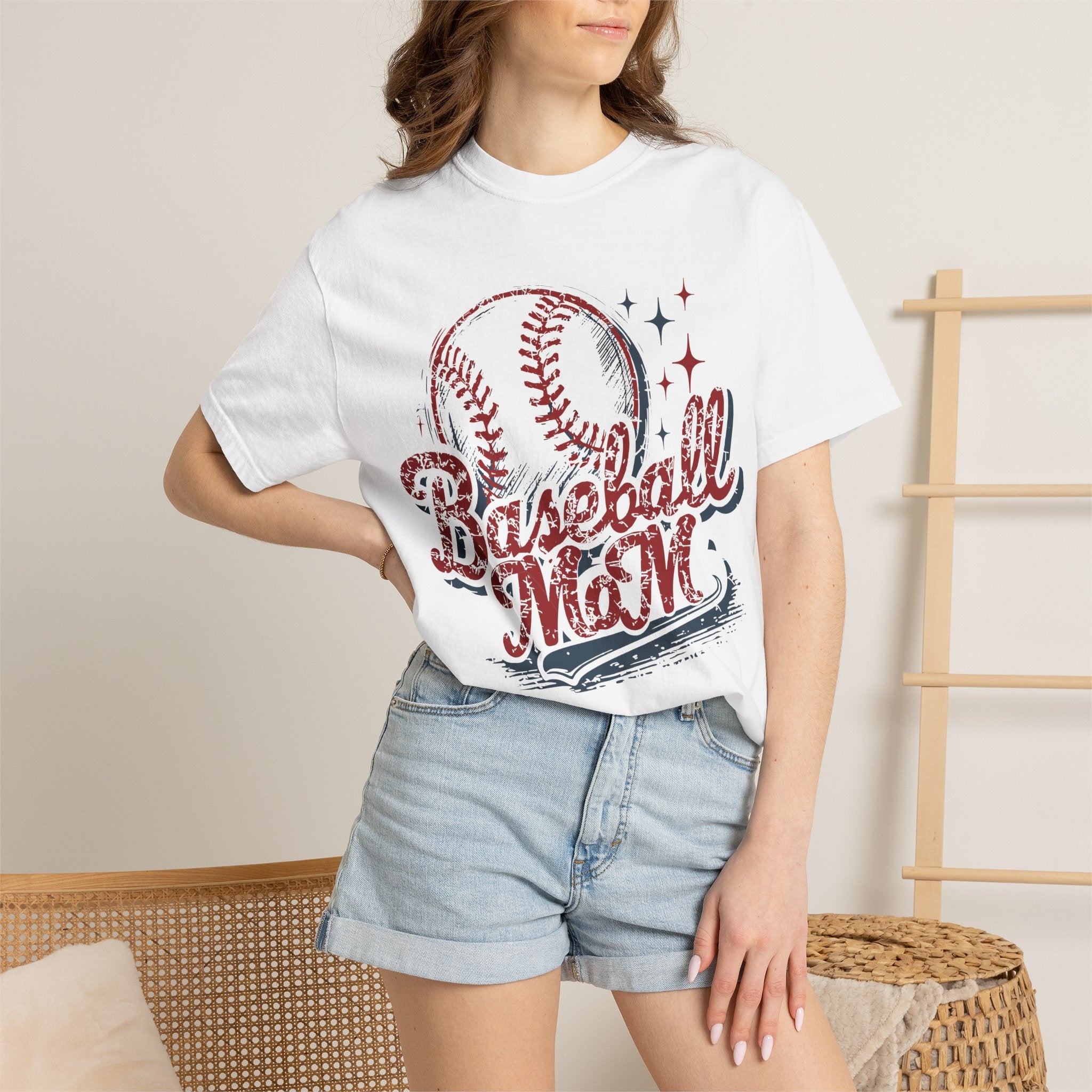 Baseball Mom T-Shirt — Vintage Baseball Graphic Tee for Proud Moms
