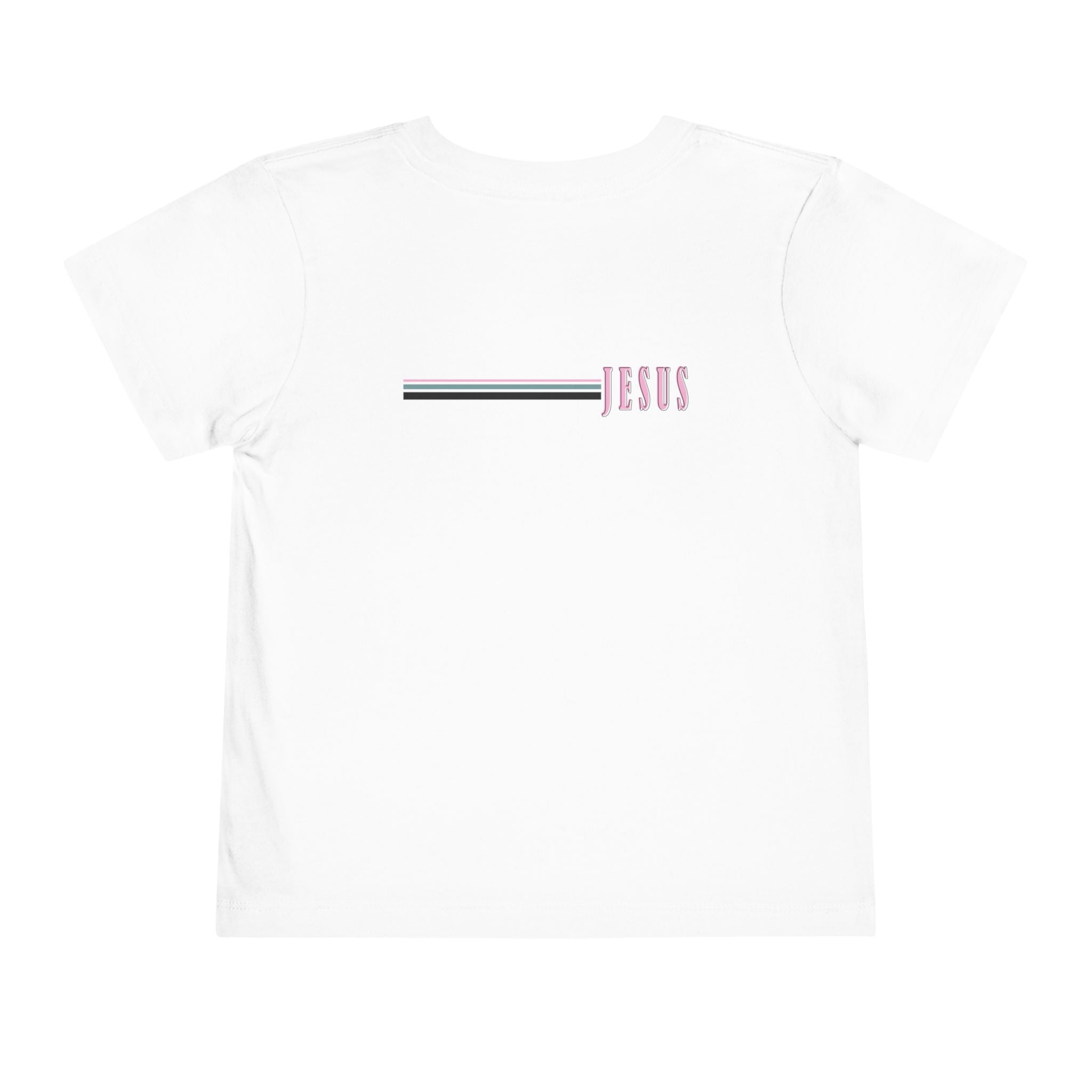 Toddler Tee — "Jesus Loves Me" Pastel Faith Graphic