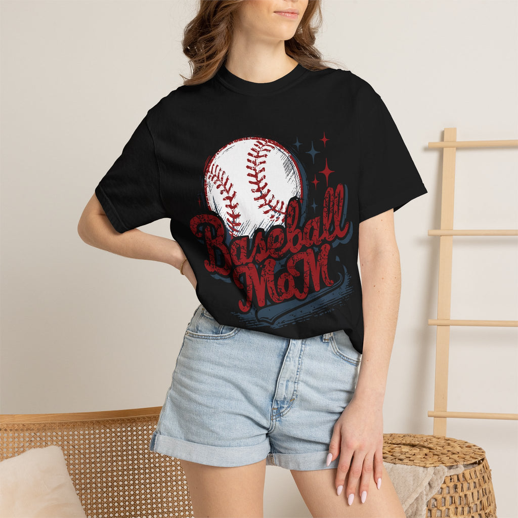 Baseball Mom T-Shirt — Vintage Baseball Graphic Tee for Proud Moms