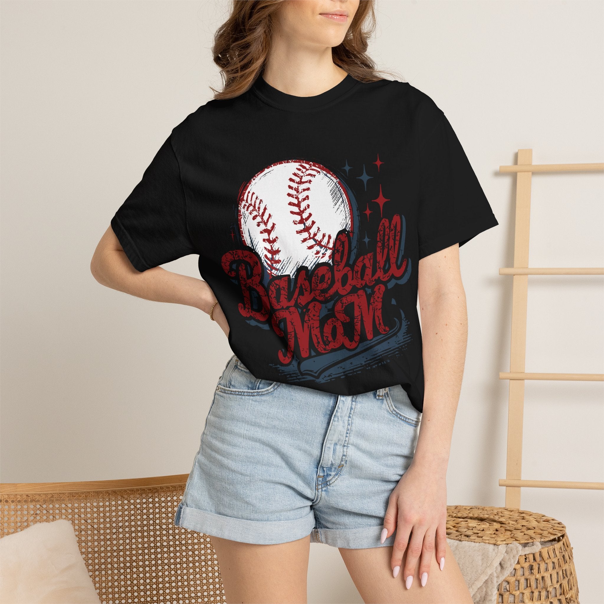 Baseball Mom T-Shirt — Vintage Baseball Graphic Tee for Proud Moms