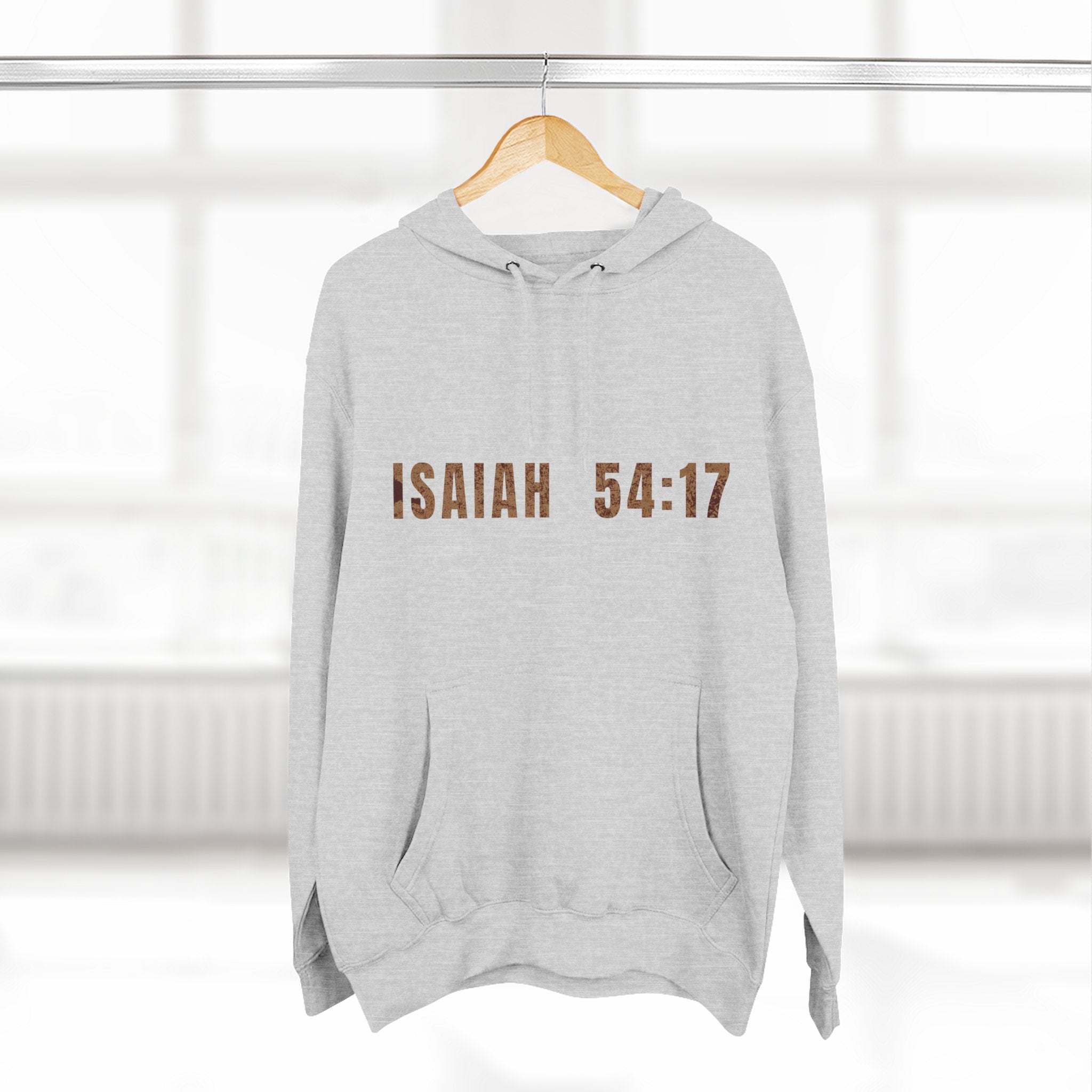 Isaiah 54:17 Hoodie "No Weapon Formed Shall Prosper"