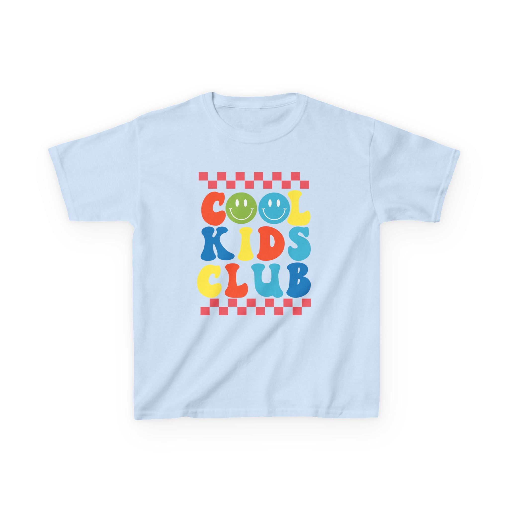 Kids Tee — "Cool Kids Club" Retro Smiley Graphic