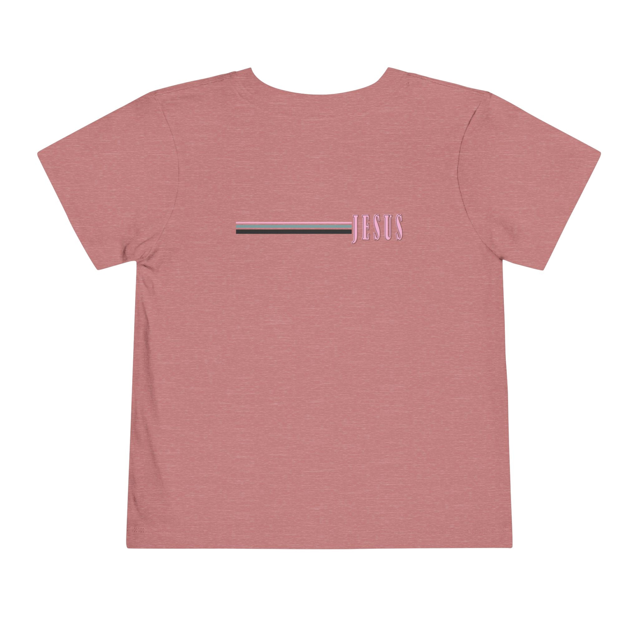 Toddler Tee — "Jesus Loves Me" Pastel Faith Graphic