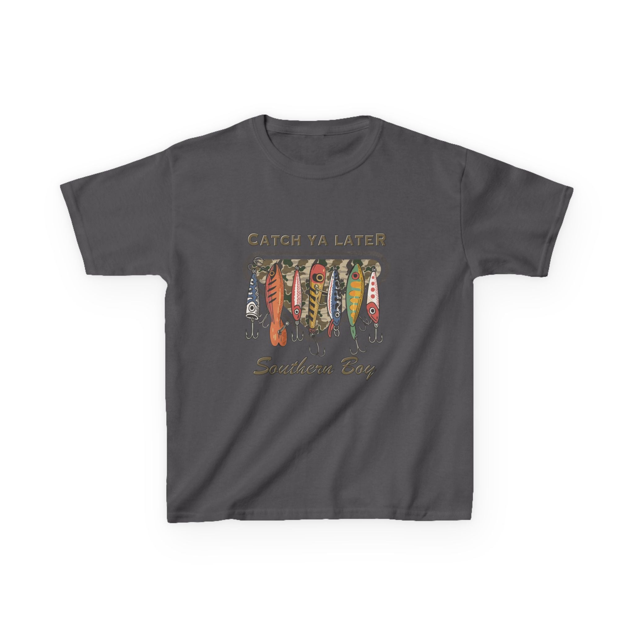 Kids Catch Ya Later Southern Boy" Lure Graphic Tee